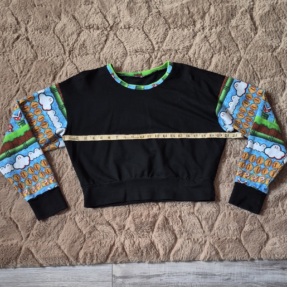 Handmade Cropped Mario Sweater
